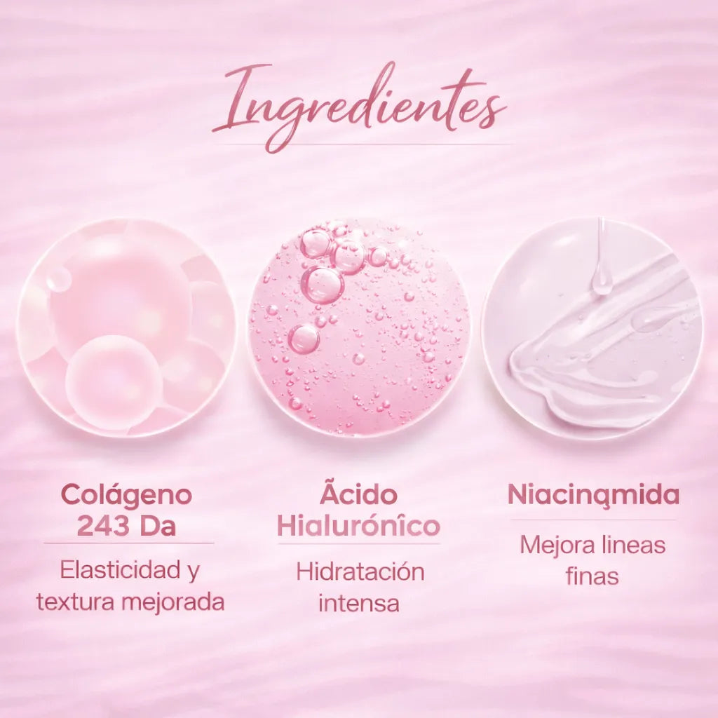 Piel de Porcelana, Hidratada y Luminosa en 4 horas | Mascarilla de Colageno