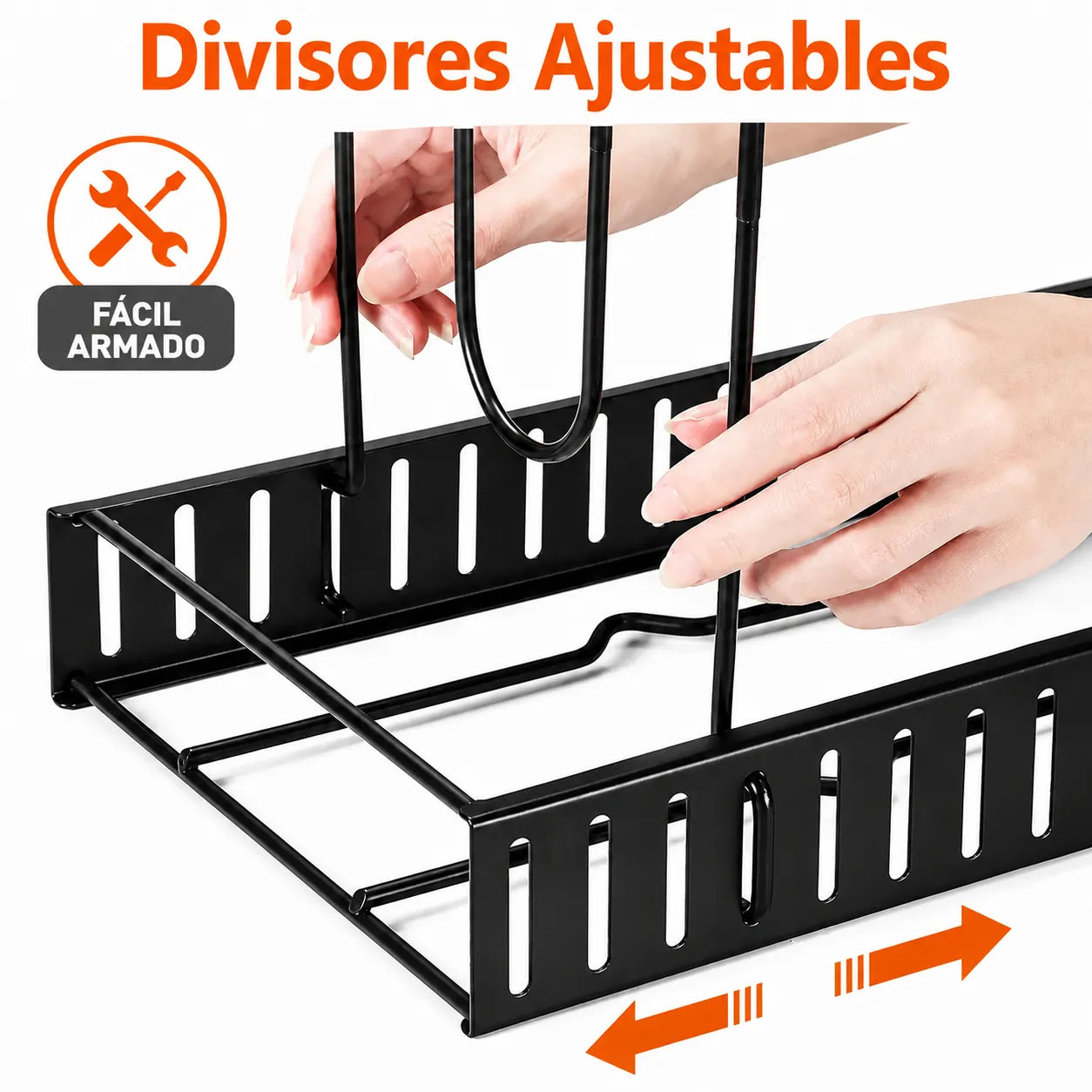 Organizador de ollas | Ordena hasta 8 ollas usando un solo espacio