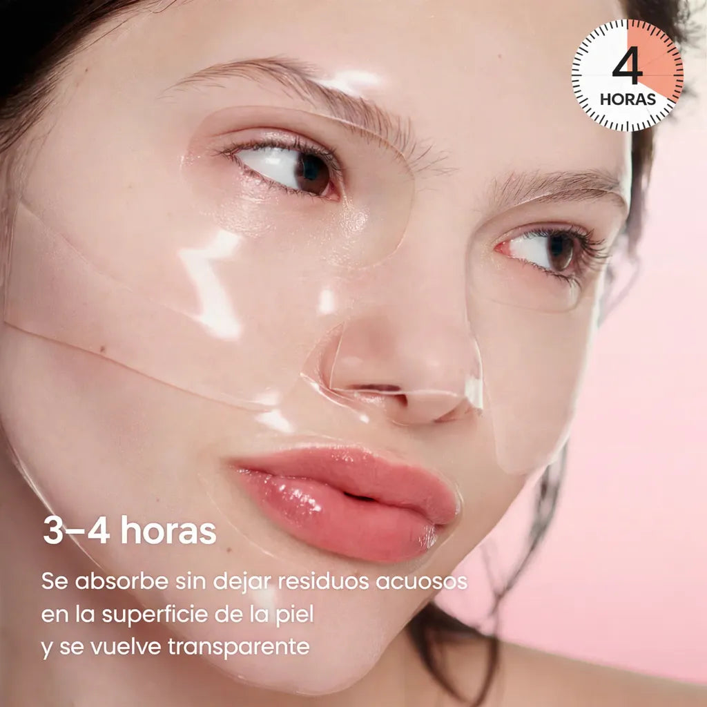 Piel de Porcelana, Hidratada y Luminosa en 4 horas | Mascarilla de Colageno