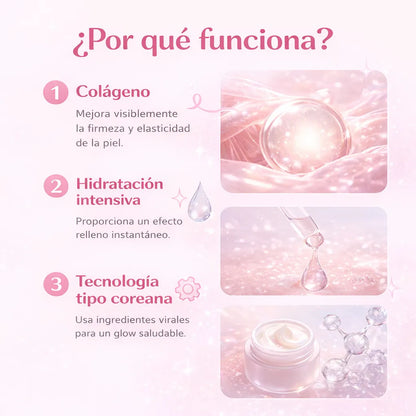Piel de Porcelana, Hidratada y Luminosa en 4 horas | Mascarilla de Colageno