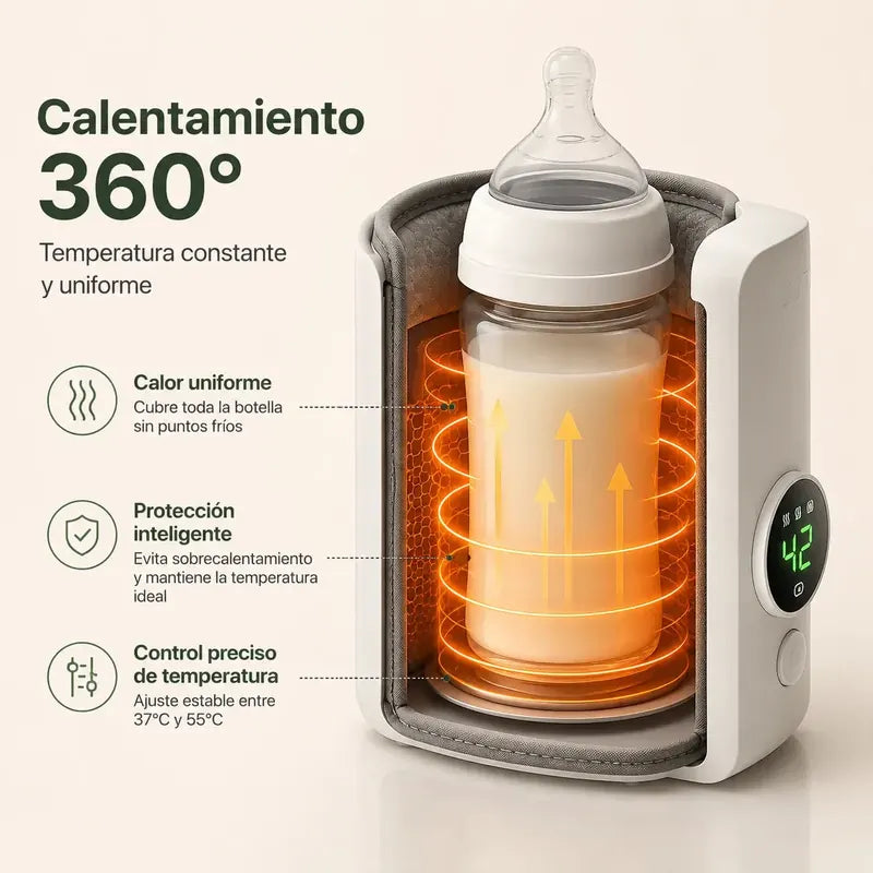 Ajustando la temperatura del calentador portátil