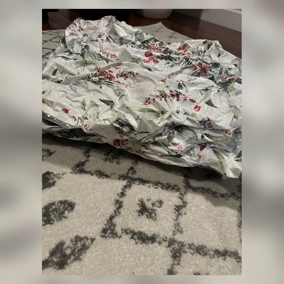 Cobija compactada después de extraer el aire de la bolsa